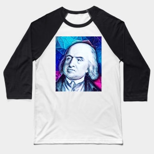 Jeremy Bentham Snowy Portrait | Jeremy Bentham Artwork 13 Baseball T-Shirt